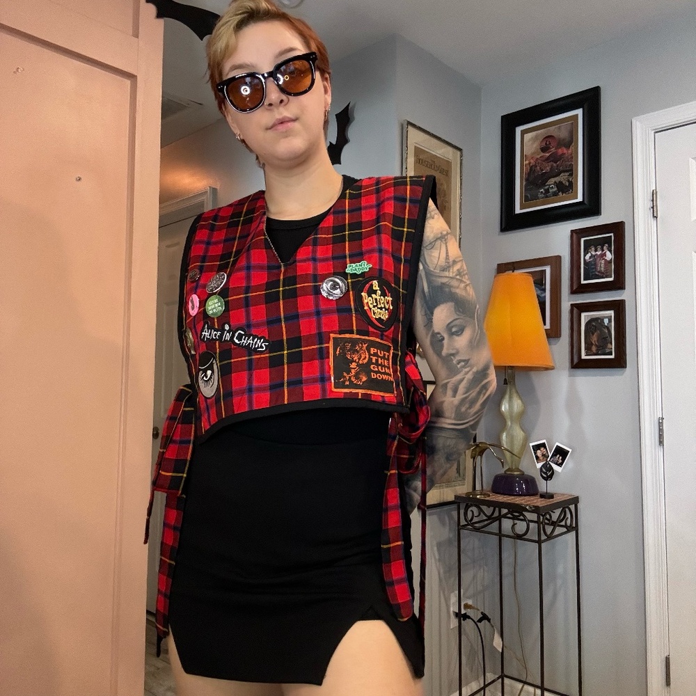 Handmade Reversible Punk Vest Top